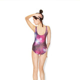 Pink Galaxy One-Piece Swimsuit-Shelfies-| All-Over-Print Everywhere - Designed to Make You Smile