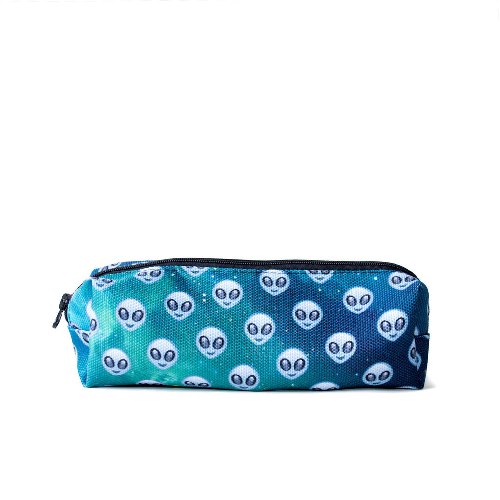 Grey Alien Headz Pencil Case-Shelfies-| All-Over-Print Everywhere - Designed to Make You Smile