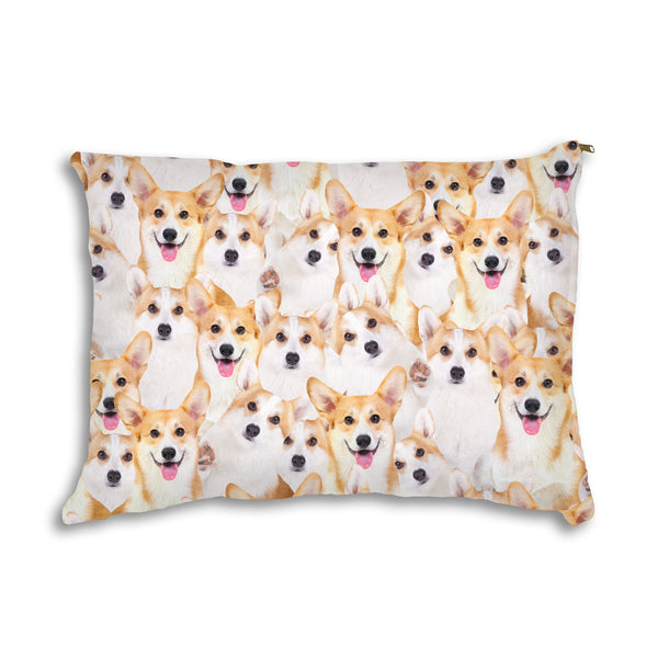 Corgi Invasion Pet Bed-teelaunch-Corgi Invasion Pet Bed-| All-Over-Print Everywhere - Designed to Make You Smile