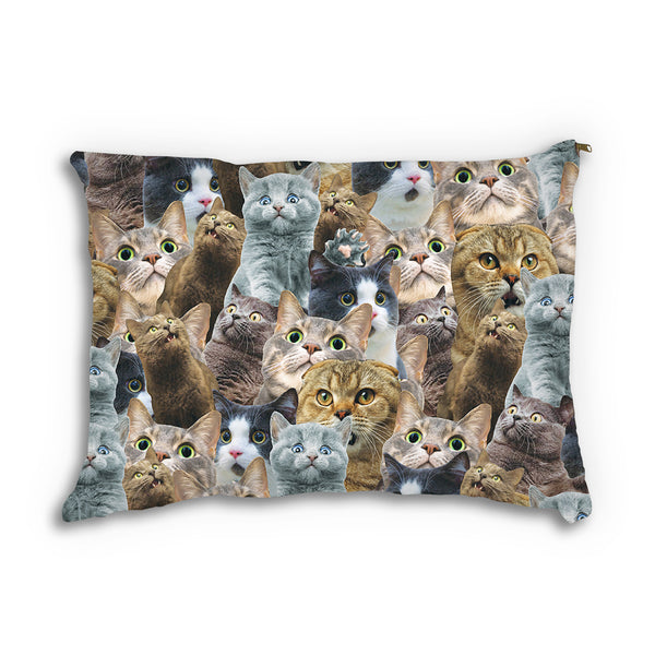Scaredy Cat Invasion Pet Bed-teelaunch-One Size-| All-Over-Print Everywhere - Designed to Make You Smile