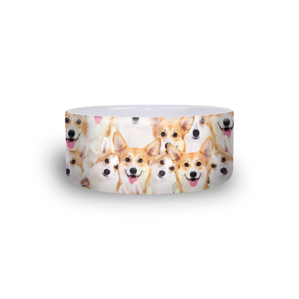 Corgi Invasion Pet Bowl-teelaunch-One Size-| All-Over-Print Everywhere - Designed to Make You Smile