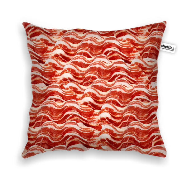 Bacon Invasion Throw Pillow Case-Shelfies-| All-Over-Print Everywhere - Designed to Make You Smile