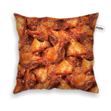 Chicken Wings Invasion Throw Pillow Case-Shelfies-| All-Over-Print Everywhere - Designed to Make You Smile