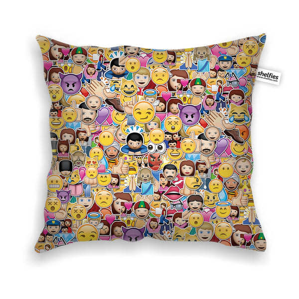 Emoji Invasion Throw Pillow Case-Shelfies-| All-Over-Print Everywhere - Designed to Make You Smile