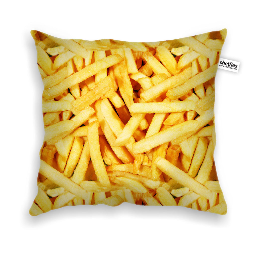 French Fries Invasion Throw Pillow Case-Shelfies-| All-Over-Print Everywhere - Designed to Make You Smile