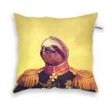 Lil' General Sloth Throw Pillow Case-Shelfies-| All-Over-Print Everywhere - Designed to Make You Smile