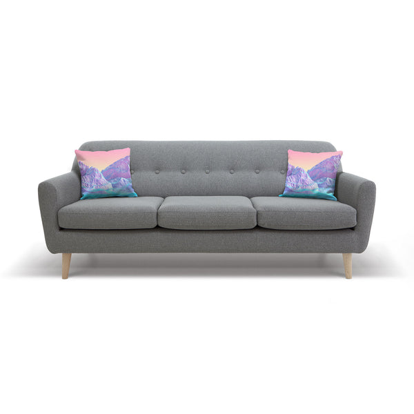 Pastel Mountains Throw Pillow Case-Shelfies-| All-Over-Print Everywhere - Designed to Make You Smile
