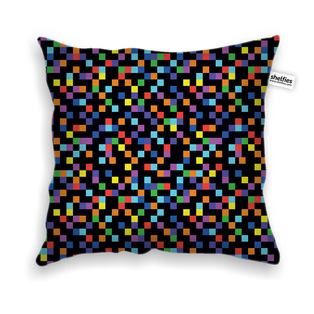 Pixel Throw Pillow Case-Shelfies-| All-Over-Print Everywhere - Designed to Make You Smile