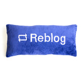 Reblog Button Social Media Pillow-Shelfies-One Size-| All-Over-Print Everywhere - Designed to Make You Smile