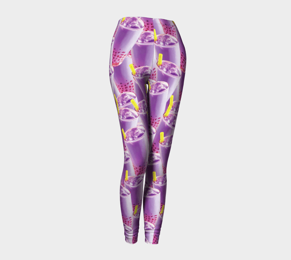 Bubble Tea Leggings-Shelfies-| All-Over-Print Everywhere - Designed to Make You Smile