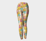 Pastel Macaroons Invasion Leggings-Shelfies-| All-Over-Print Everywhere - Designed to Make You Smile