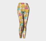 Pastel Macaroons Invasion Leggings-Shelfies-| All-Over-Print Everywhere - Designed to Make You Smile