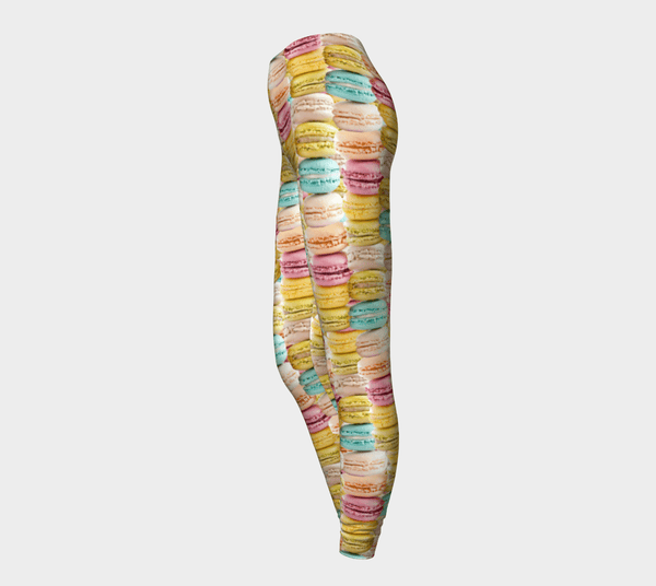 Pastel Macaroons Invasion Leggings-Shelfies-| All-Over-Print Everywhere - Designed to Make You Smile