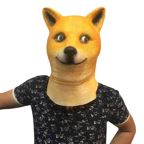 Doge Head Animal Mask-Shelfies-| All-Over-Print Everywhere - Designed to Make You Smile