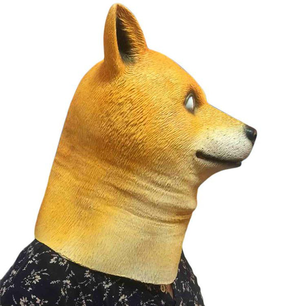 Doge Head Animal Mask-Shelfies-| All-Over-Print Everywhere - Designed to Make You Smile