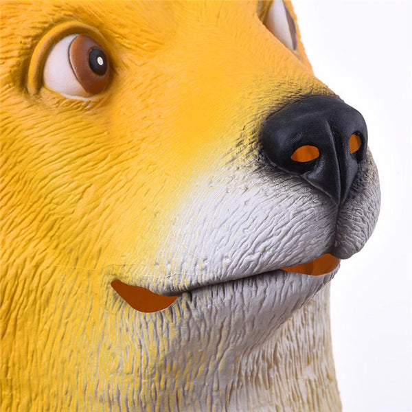 Doge Head Animal Mask-Shelfies-| All-Over-Print Everywhere - Designed to Make You Smile