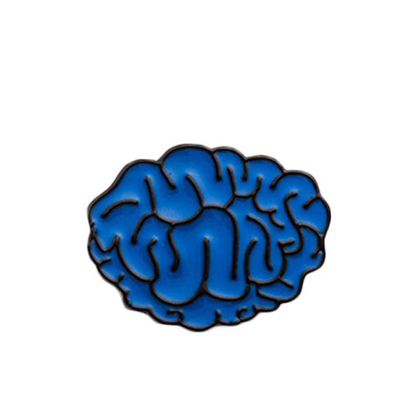 Brain Power Brooch Pin-Shelfies-| All-Over-Print Everywhere - Designed to Make You Smile