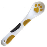 Me-Ow Cat Paw Ceramic Spoon-Shelfies-White-| All-Over-Print Everywhere - Designed to Make You Smile