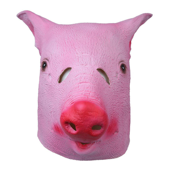 Pink Pig Head Animal Mask-Shelfies-| All-Over-Print Everywhere - Designed to Make You Smile