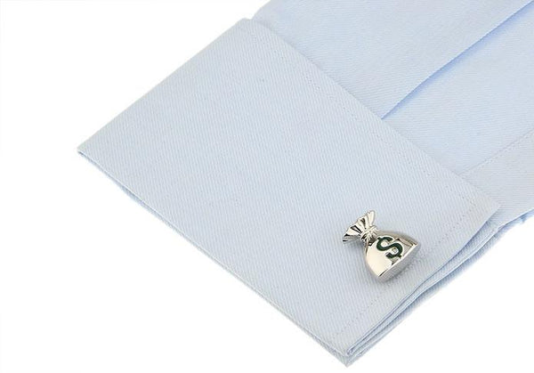 Money Bag Cuff Links-Shelfies-| All-Over-Print Everywhere - Designed to Make You Smile