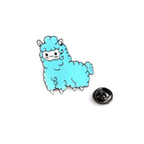 Alpaca Bling Brooch Pin-Shelfies-Blue-| All-Over-Print Everywhere - Designed to Make You Smile
