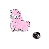 Alpaca Bling Brooch Pin-Shelfies-Pink-| All-Over-Print Everywhere - Designed to Make You Smile