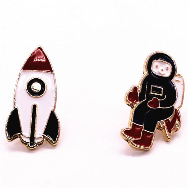 Rocket Man Brooch Pin-Shelfies-| All-Over-Print Everywhere - Designed to Make You Smile