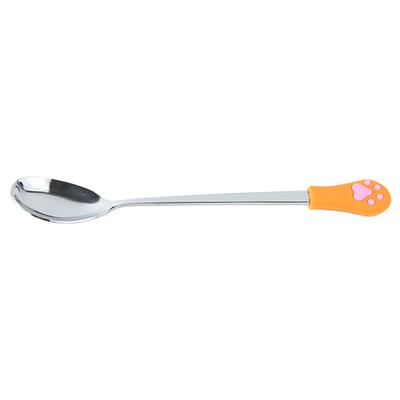 Me-Ow Cat Paw Spoon-Shelfies-Yellow Metal Spoon-| All-Over-Print Everywhere - Designed to Make You Smile