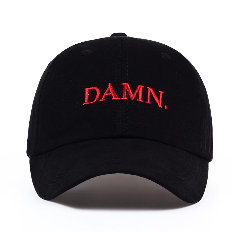 DAMN. Embroidered Dad Hat-Shelfies-Red-| All-Over-Print Everywhere - Designed to Make You Smile