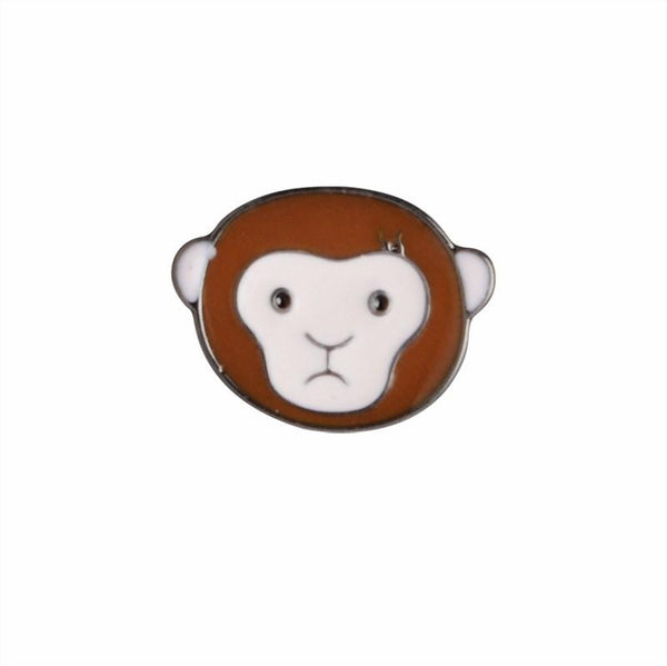 Monkeying Around Brooch Pin-Shelfies-| All-Over-Print Everywhere - Designed to Make You Smile