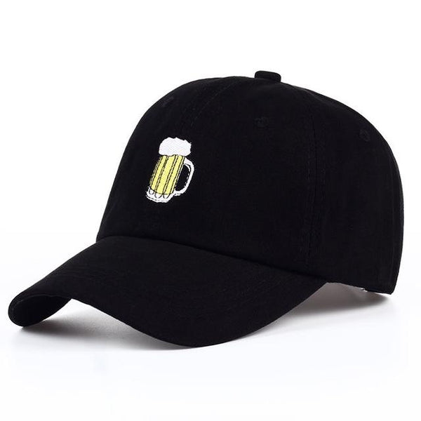 Beer Embroidered Dad Hat-Shelfies-Black-| All-Over-Print Everywhere - Designed to Make You Smile