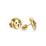 Blowing Kisses Emoji Emoji Women Stud Earrings-Shelfies-| All-Over-Print Everywhere - Designed to Make You Smile