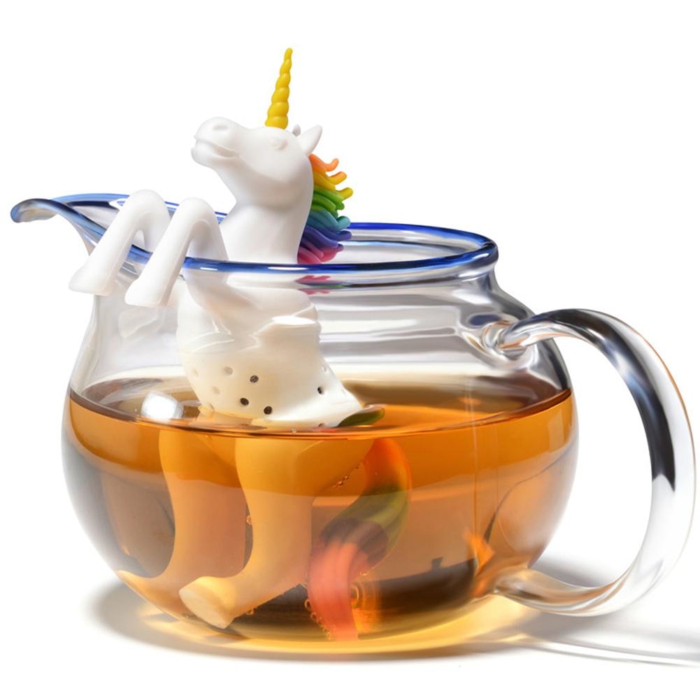 Rainbow Unicorn Silicone Tea Infuser-Shelfies-| All-Over-Print Everywhere - Designed to Make You Smile