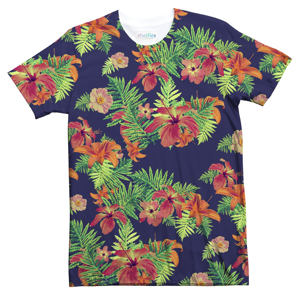 Relaxed Florals T-Shirt-Subliminator-| All-Over-Print Everywhere - Designed to Make You Smile
