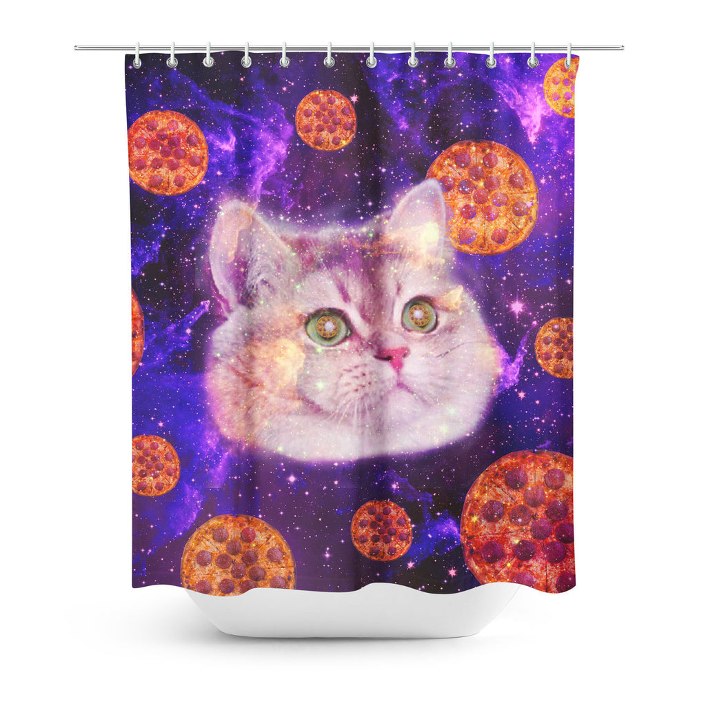 Heavy Breathing Cat Shower Curtain-Gooten-| All-Over-Print Everywhere - Designed to Make You Smile