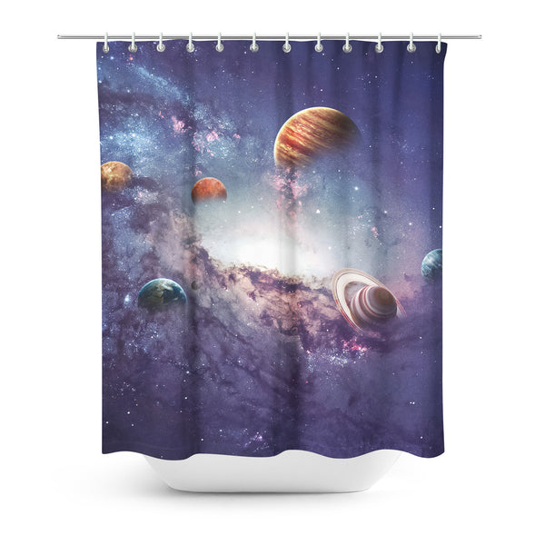 The Cosmos Shower Curtain-Gooten-| All-Over-Print Everywhere - Designed to Make You Smile