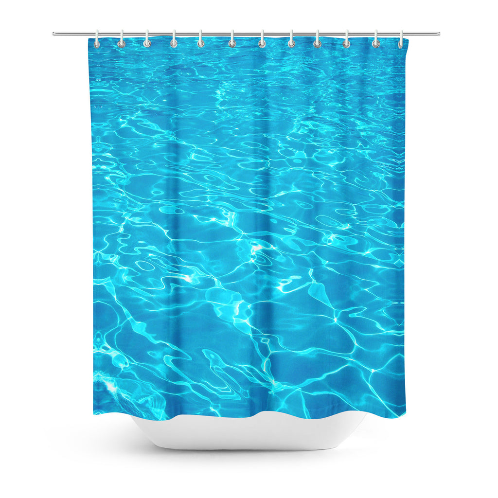 Water Shower Curtain-Gooten-| All-Over-Print Everywhere - Designed to Make You Smile