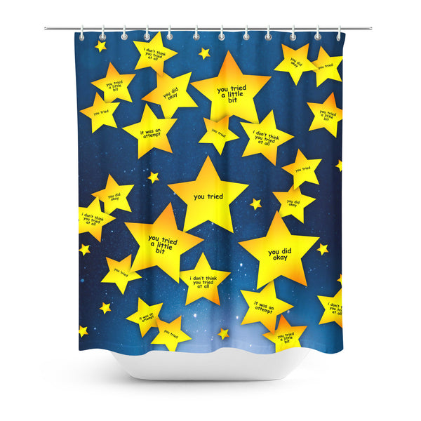You Tried Shower Curtain-Gooten-| All-Over-Print Everywhere - Designed to Make You Smile