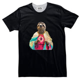 Sloth Jesus Basic T-Shirt-Printify-Black-S-| All-Over-Print Everywhere - Designed to Make You Smile