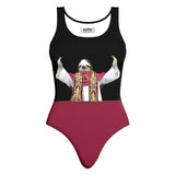 Sloth Pope One-Piece Swimsuit-teelaunch-XS-| All-Over-Print Everywhere - Designed to Make You Smile