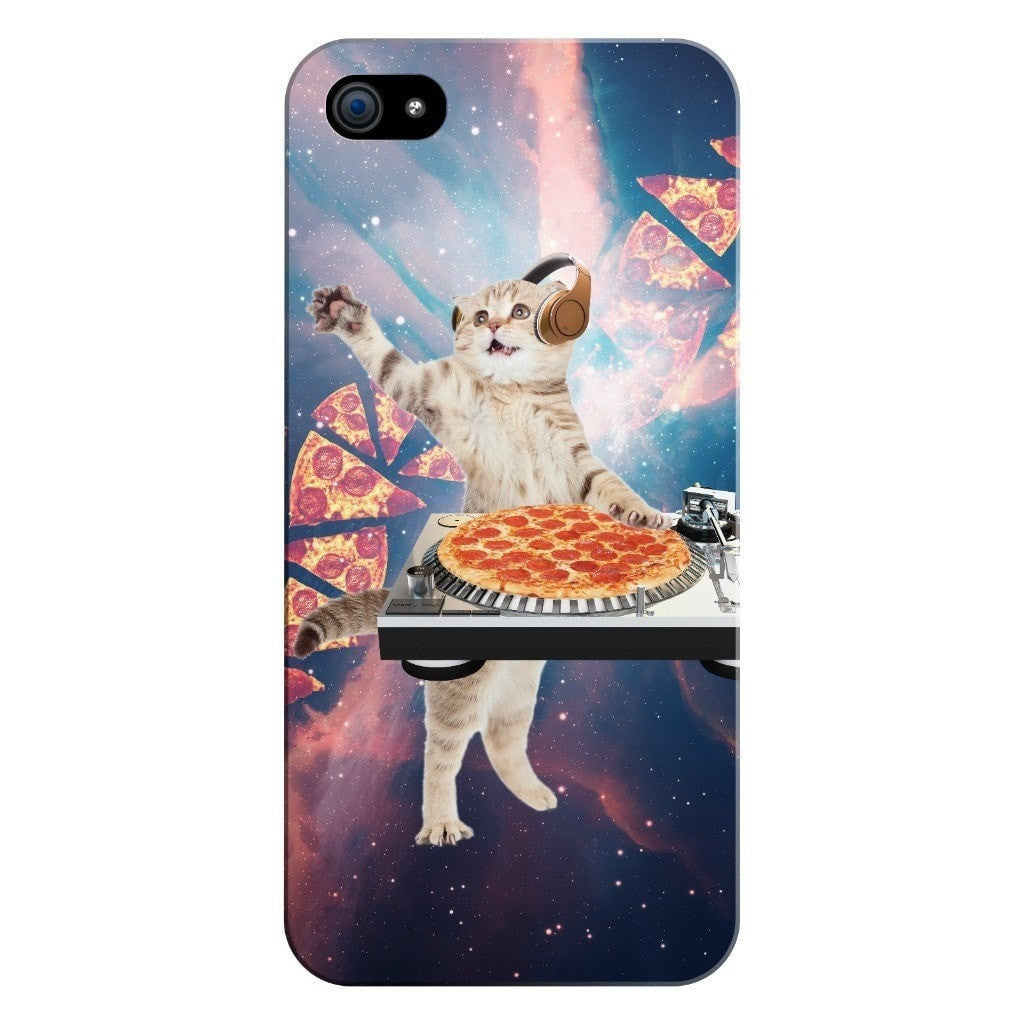 DJ Pizza Cat Smartphone Case-Gooten-iPhone 5/5s/SE-| All-Over-Print Everywhere - Designed to Make You Smile