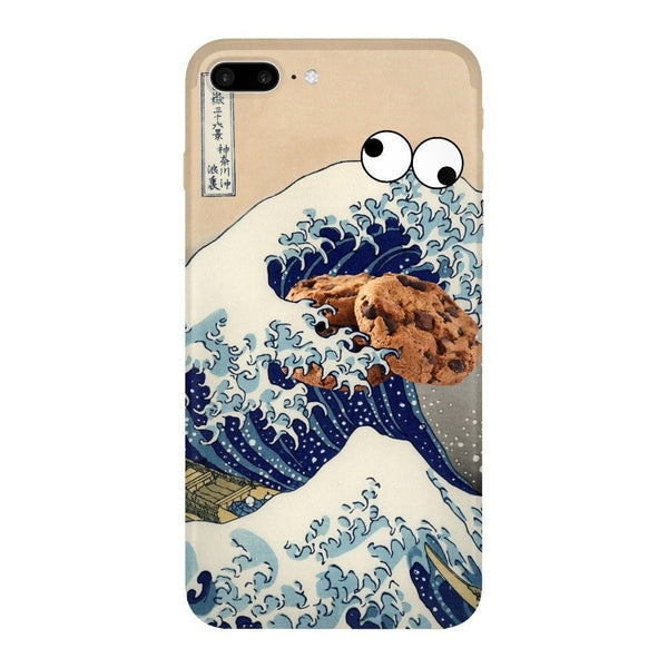 Great Wave of Cookie Monster Smartphone Case-Gooten-iPhone 7 Plus-| All-Over-Print Everywhere - Designed to Make You Smile
