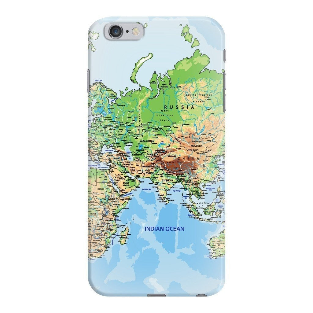 World Map Europe & Smartphone Case | Shelfies