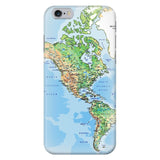 World Map The Americas Smartphone Case-Gooten-iPhone 6/6s-| All-Over-Print Everywhere - Designed to Make You Smile