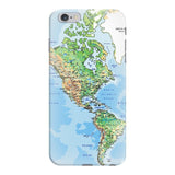 World Map The Americas Smartphone Case-Gooten-iPhone 6 Plus/6s Plus-| All-Over-Print Everywhere - Designed to Make You Smile