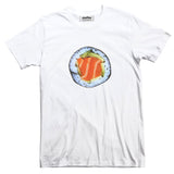 Sushi Basic T-Shirt-Printify-White-S-| All-Over-Print Everywhere - Designed to Make You Smile