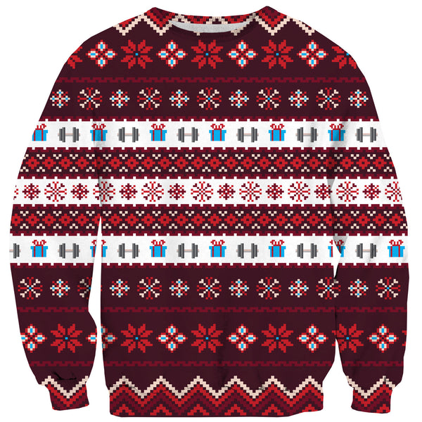 All I Want For Xmas Are Gains Sweater-Shelfies-| All-Over-Print Everywhere - Designed to Make You Smile