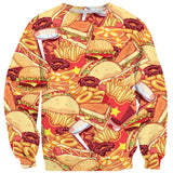 Anime Fast Food Invasion Sweater-Shelfies-| All-Over-Print Everywhere - Designed to Make You Smile