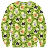 Avo-cat-o Invasion Sweater-Shelfies-| All-Over-Print Everywhere - Designed to Make You Smile