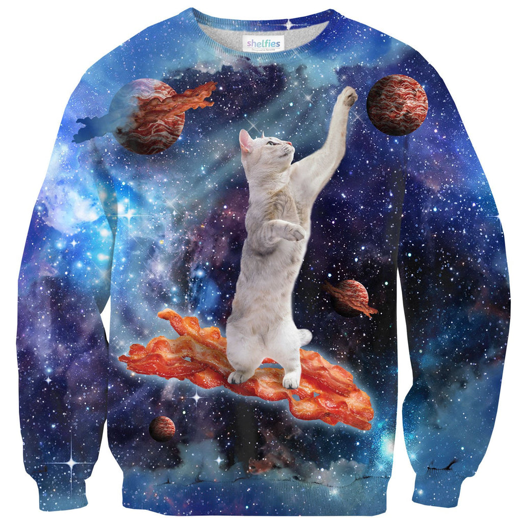 Bacon Cat Sweater-Subliminator-| All-Over-Print Everywhere - Designed to Make You Smile